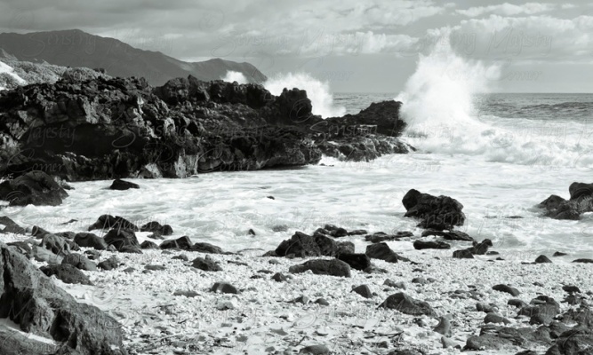 Ocean Splashes Wall Art, Black and White Photography, Various Sizes Available